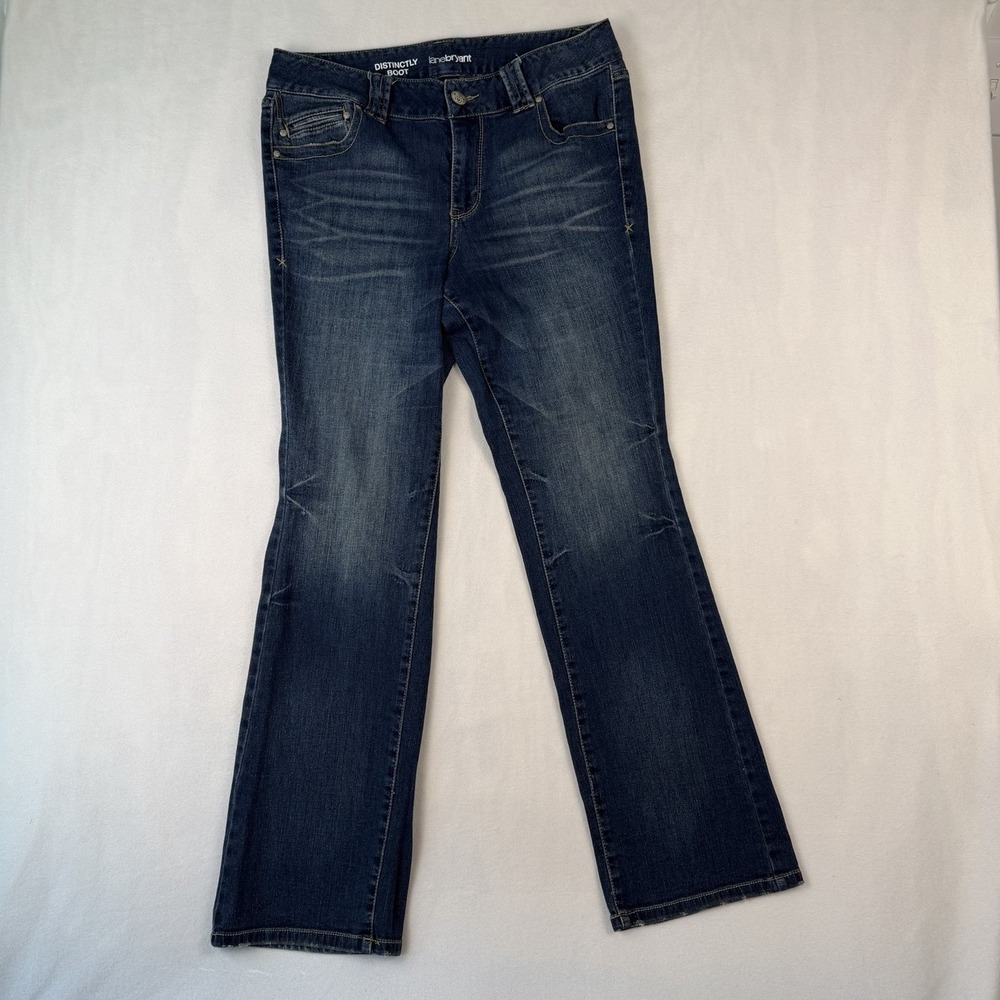 Lane Bryant Jeans Women's Size 16R Blue Mid-Rise Boot Denim Stretch